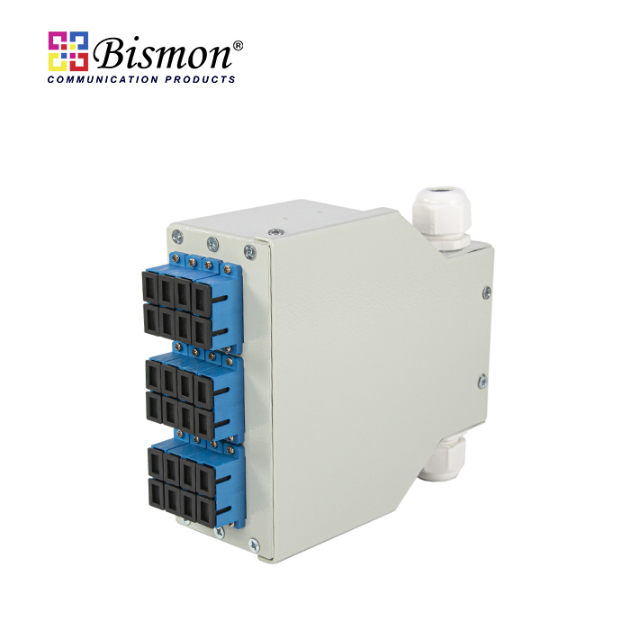 DIN-Rail-24-Core-Wall-Box-fiber-optic-SC-adapter-duplex-Single-mode